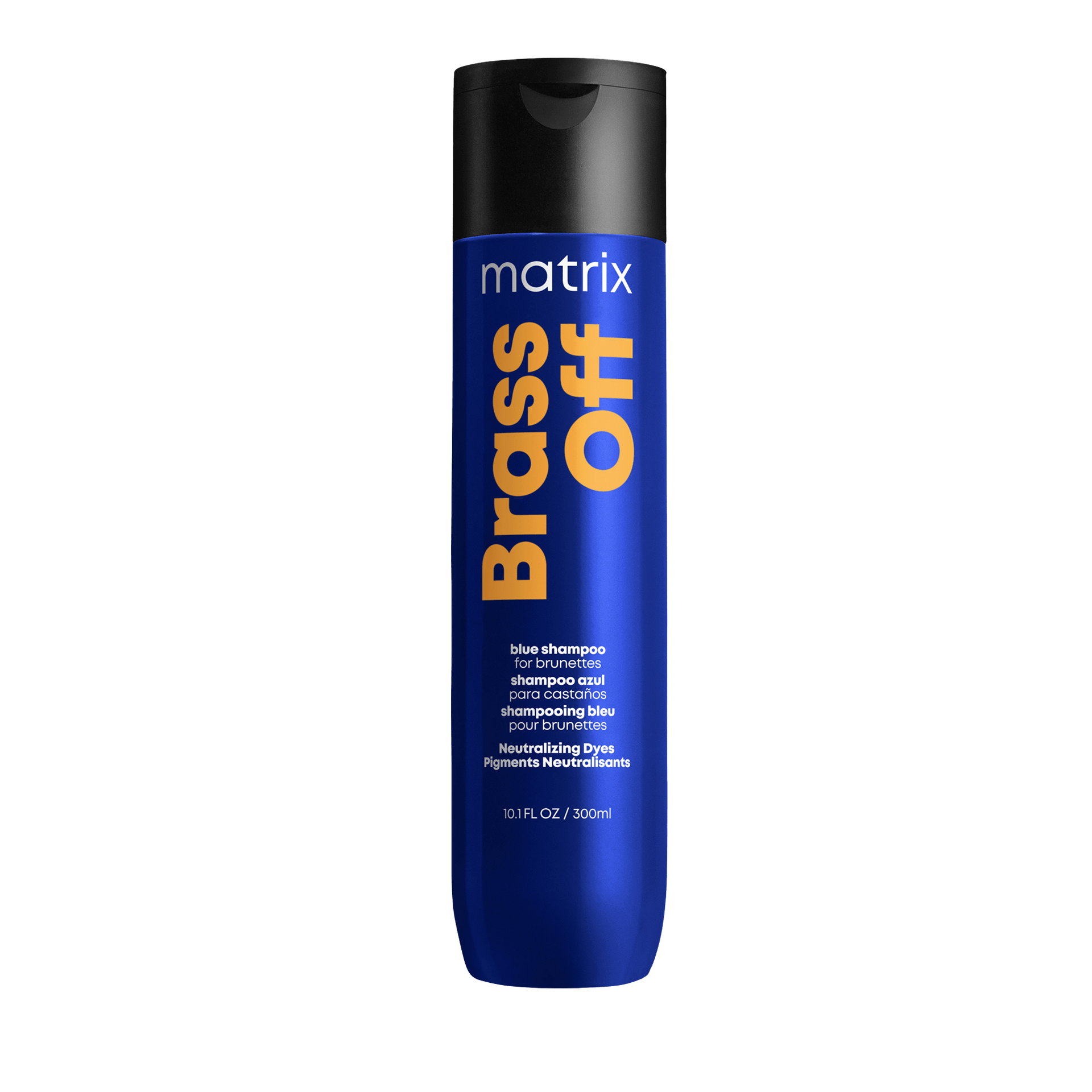 Shampooing déjaunissant Matrix Brass Off – Reflets froids pour cheveux blonds foncés ou bruns éclaircis