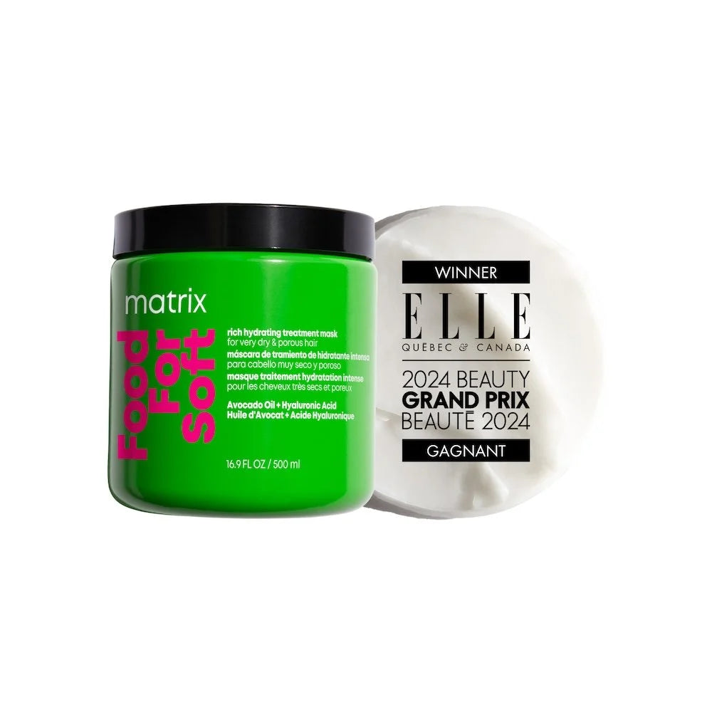 Masque capillaire Matrix Food For Soft – Nutrition intense pour cheveux secs, 250 ml