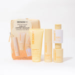 Trousse minis pour boucles Design.Me – shampoing, revitalisant, baume et spray en format voyage