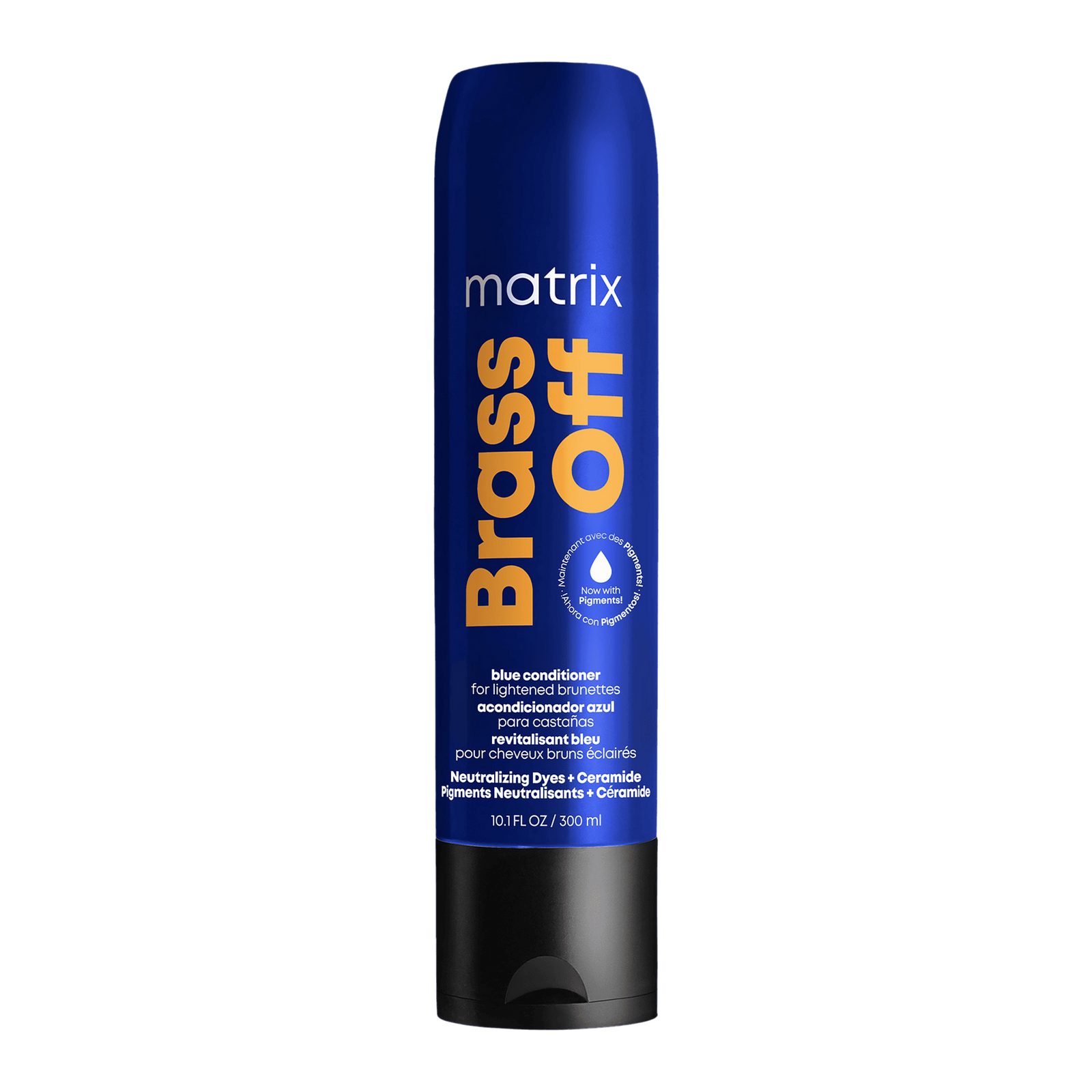 Revitalisant pigmenté Matrix Brass Off – Soin anti-cuivré bleu-violet pour cheveux blonds foncés ou bruns éclaircis