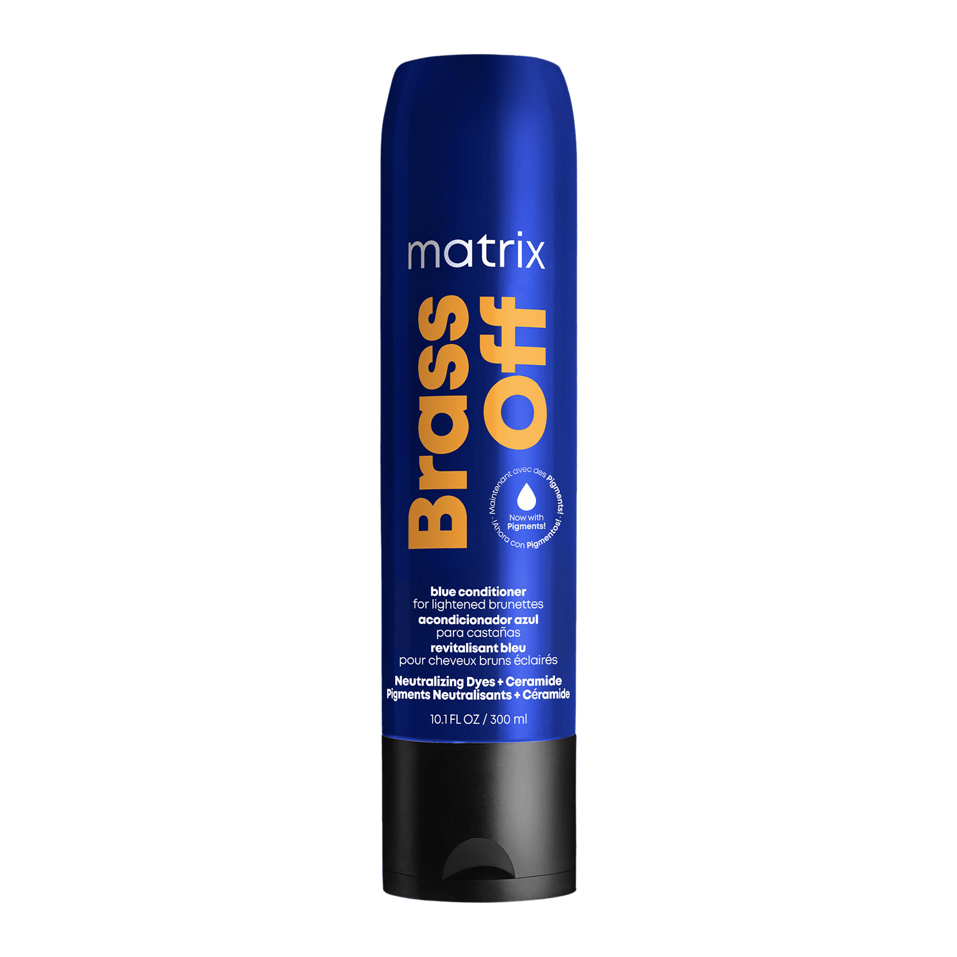 Revitalisant pigmenté Matrix Brass Off – Soin anti-cuivré bleu-violet pour cheveux blonds foncés ou bruns éclaircis