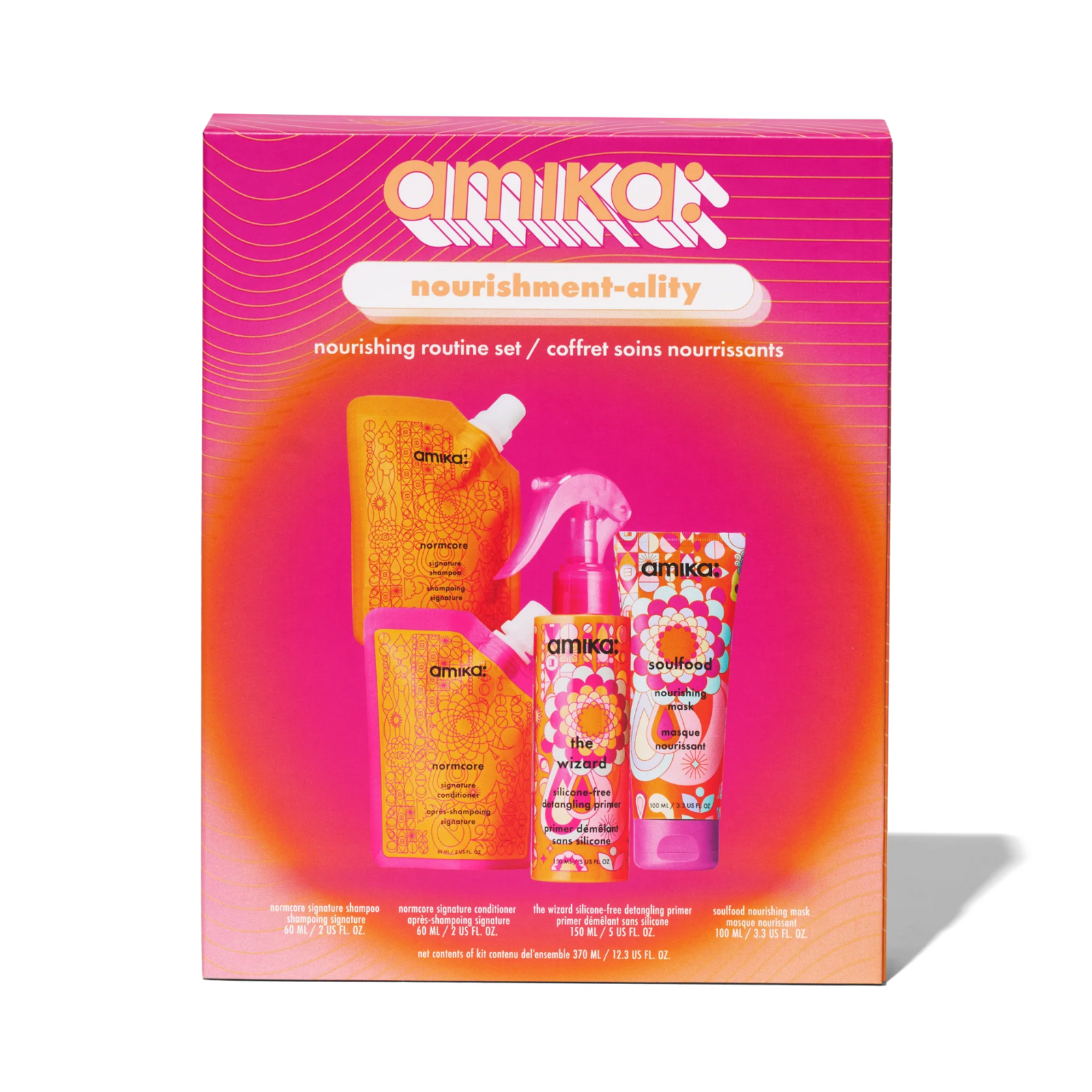 Coffret Nourishment-ality amika – Routine nourrissante cheveux format voyage 