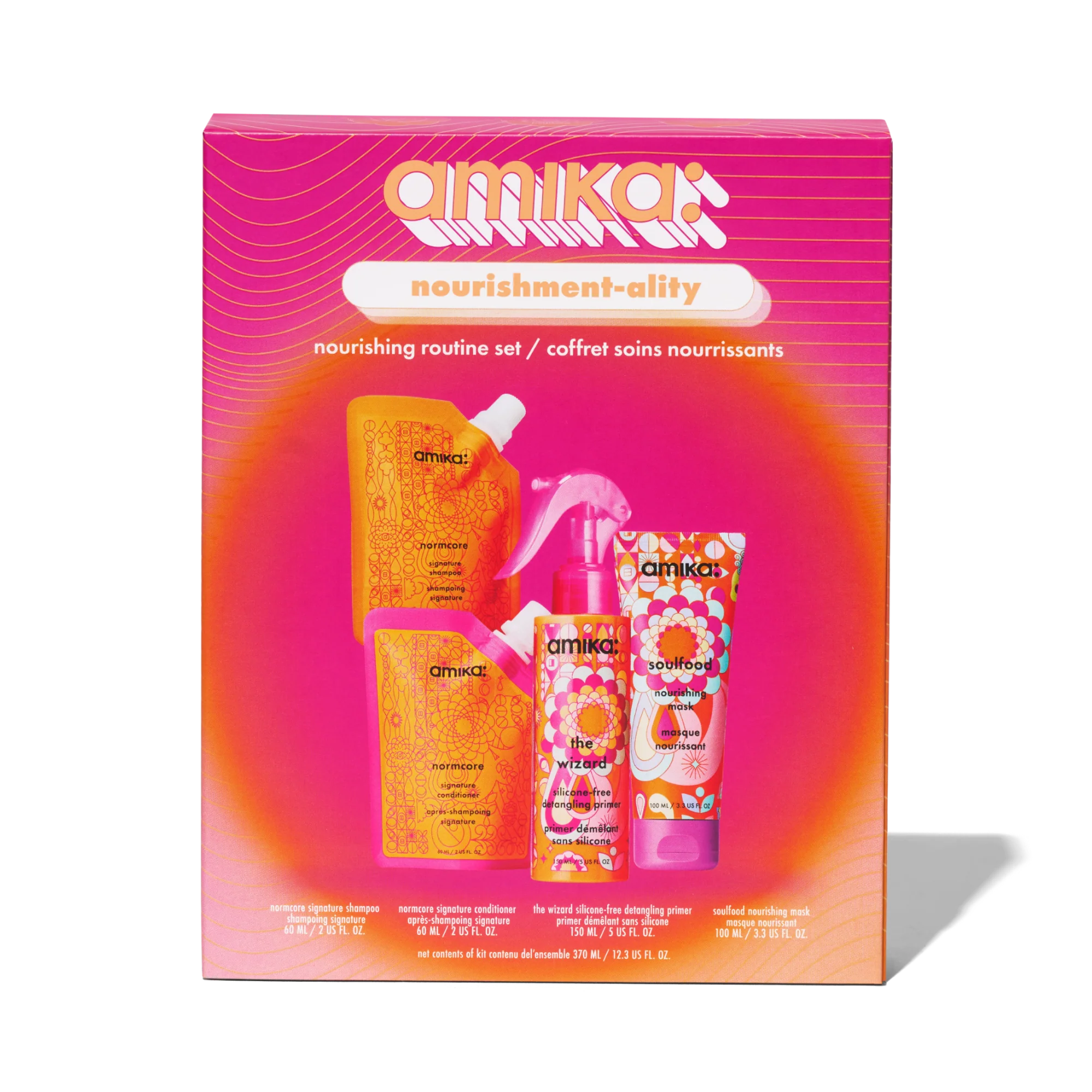 Coffret Nourishment-ality amika – Routine nourrissante cheveux format voyage 
