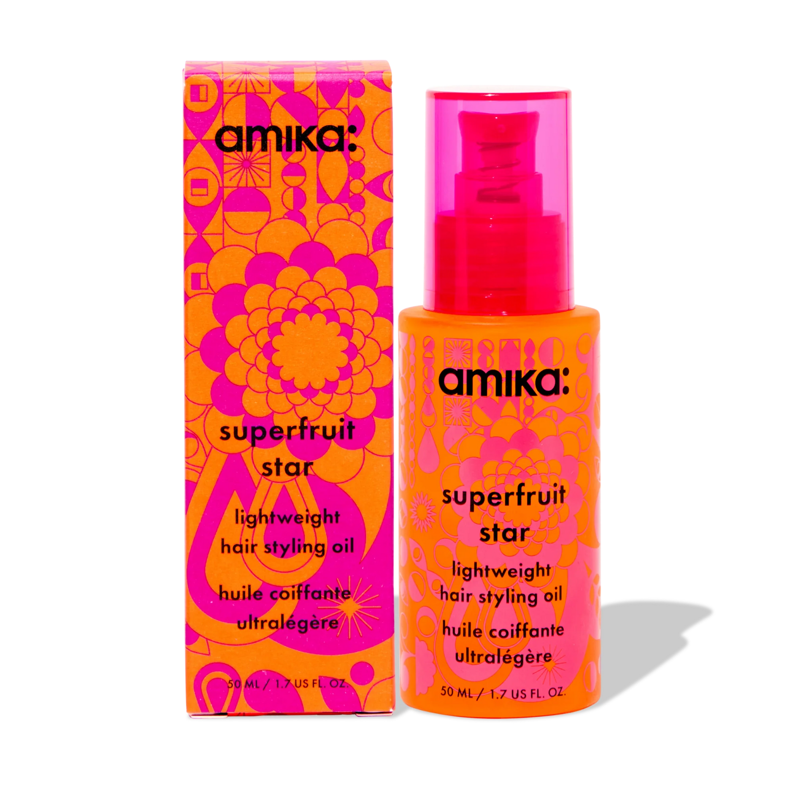  Huile coiffante légère Superfruit Star amika – 50 ml – nutrition et brillance sans alourdir